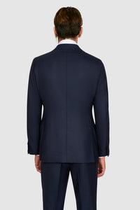 New SUITREVIEW Elmhurst Midnight Blue Pure Wool Zegna Traveller Suit - Size 38R