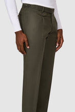 Load image into Gallery viewer, New Suitsupply Brentwood Green Pure Wool Flannel Pants - Waist Size 34 (Suit Size 40R)