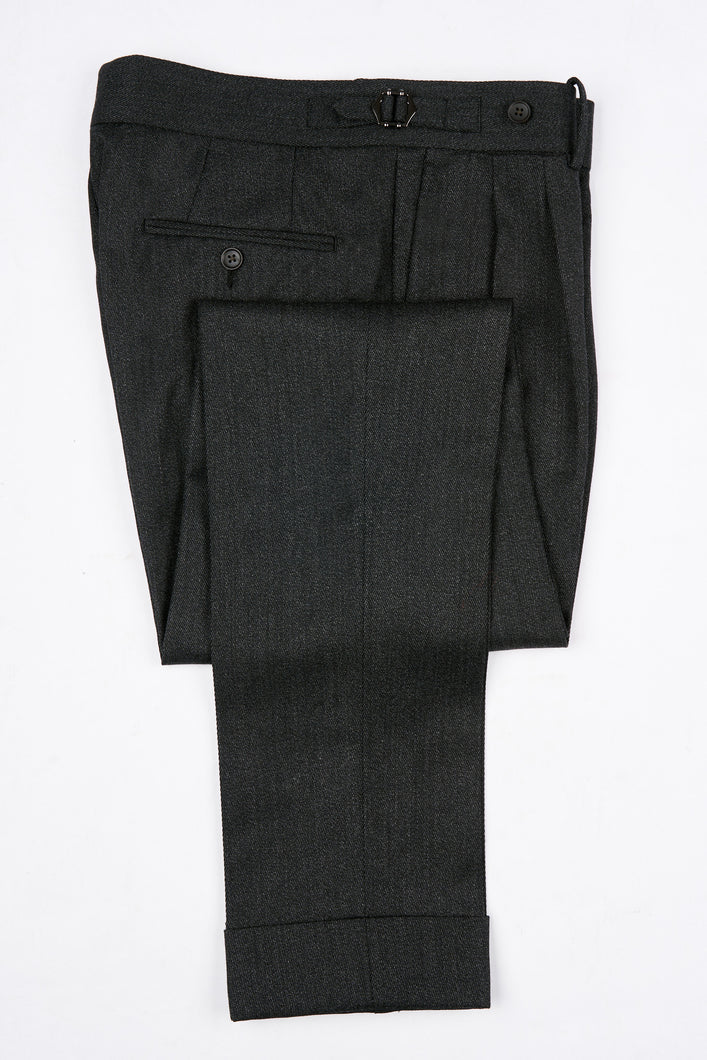 New Suitsupply Braddon Dark Gray Pure Wool Pants - Waist Size 30 (Suit Size 36R)