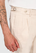 Load image into Gallery viewer, New Suitsupply Braddon Light Brown Cotton Stretch Double Reverse Pleat Pants - Waist Size 42