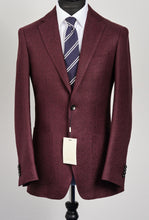 Load image into Gallery viewer, New Suitsupply Havana Dark Burgundy Magenta Speckled Wool/Linen Blazer - Size 38R