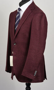 New Suitsupply Havana Dark Burgundy Magenta Speckled Wool/Linen Blazer - Size 38R