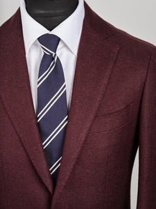 New Suitsupply Havana Dark Burgundy Magenta Speckled Wool/Linen Blazer - Size 38R