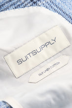 Load image into Gallery viewer, New Suitsupply Havana Light Blue Check Linen, Silk, Cotton Blazer - Size 36R and 38R