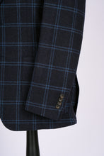 Load image into Gallery viewer, New Suitsupply Havana Navy Check Pure Wool Flannel Blazer - Most Regular Sizes Available