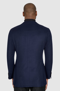 New Suitsupply Lazio Navy Blue Cashmere and Mulberry Silk Unconstructed Blazer - Size 40R and 42R