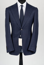 Load image into Gallery viewer, New Suitsupply Havana Navy Check Pure Wool Super 130s Half Lined Blazer - 38R