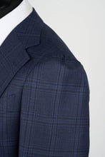 Load image into Gallery viewer, New Suitsupply Havana Navy Check Pure Wool Super 130s Half Lined Blazer - 38R