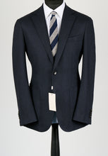 Load image into Gallery viewer, New Suitsupply Havana Dark Navy Herringbone Wool and Cashmere Blazer - Size 42S and 42R