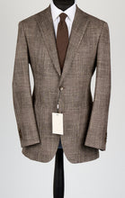 Load image into Gallery viewer, New Suitsupply Havana Brown Check Wool, Tussah Silk and Cashmere Blazer - Size 36R, 40R, 40L