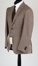 Load image into Gallery viewer, New Suitsupply Havana Brown Houndstooth Linen, Silk, Wool, Cotton Ferla Blazer - Size 34R and 38R