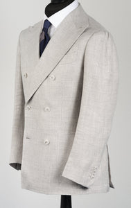 New Suitsupply Havana Light Gray Linen, Wool, Mulberry Silk DB Zegna Blazer - Size 36R and 40S (Final Sale)