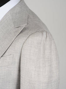 New Suitsupply Havana Light Gray Linen, Wool, Mulberry Silk DB Zegna Blazer - Size 36R and 40S (Final Sale)