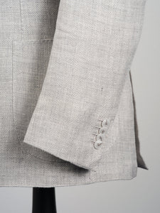 New Suitsupply Havana Light Gray Linen, Wool, Mulberry Silk DB Zegna Blazer - Size 36R and 40S (Final Sale)