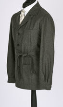 Load image into Gallery viewer, New Suitsupply Sahara Green/Gray Pure Wool Light Flannel Safari Jacket - 36R, 38R, 40R, 42R, 44R, 46R