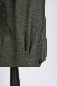 New Suitsupply Sahara Green/Gray Pure Wool Light Flannel Safari Jacket - 36R, 38R, 40R, 42R, 44R, 46R