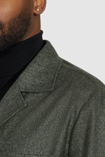 Load image into Gallery viewer, New Suitsupply Sahara Green/Gray Pure Wool Light Flannel Safari Jacket - 36R, 38R, 40R, 42R, 44R, 46R