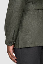 Load image into Gallery viewer, New Suitsupply Sahara Green/Gray Pure Wool Light Flannel Safari Jacket - 36R, 38R, 40R, 42R, 44R, 46R