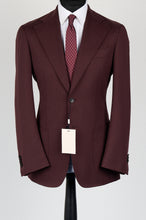 Load image into Gallery viewer, New Suitsupply Havana Burgundy Wide Lapel Wool and Cashmere Unlined Blazer - Size 38R and 42R