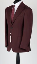 Load image into Gallery viewer, New Suitsupply Havana Burgundy Wide Lapel Wool and Cashmere Unlined Blazer - Size 38R and 42R