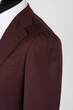 Load image into Gallery viewer, New Suitsupply Havana Burgundy Wide Lapel Wool and Cashmere Unlined Blazer - Size 38R and 42R