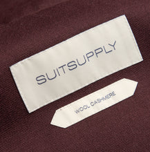 Load image into Gallery viewer, New Suitsupply Havana Burgundy Wide Lapel Wool and Cashmere Unlined Blazer - Size 38R and 42R