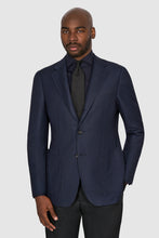 Load image into Gallery viewer, New Suitsupply Havana Navy Houndstooth Wool and Mohair Half Lined Blazer - Size 36R and 38S