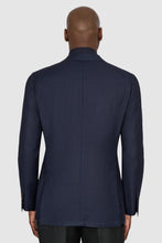 Load image into Gallery viewer, New Suitsupply Havana Navy Houndstooth Wool and Mohair Half Lined Blazer - Size 36R and 38S