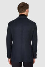 Load image into Gallery viewer, New Suitsupply Havana Tulip Navy Herringbone Wool and Cashmere Blazer - Size 36S, 38S, 40S, 42S