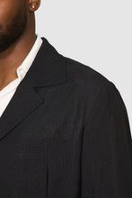 Load image into Gallery viewer, New Suitsupply Sahara Black Pure Linen Safari Jacket - Size 38R,42R, 44R, 48R