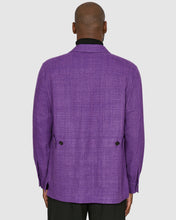 Load image into Gallery viewer, New Suitsupply William Purple Silk, Linen and Cotton Shirt Jacket - Size 38R, 40R, 42R, 44R (True To Size)