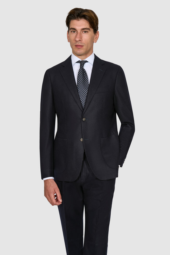 New Suitsupply Havana Pure Circular Wool Flannel Suit - Size 38R, 40S and 42L (Ames Pleat)