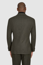 Load image into Gallery viewer, New Suitsupply Havana Green Circular Wool Flannel Suit - Size 44S