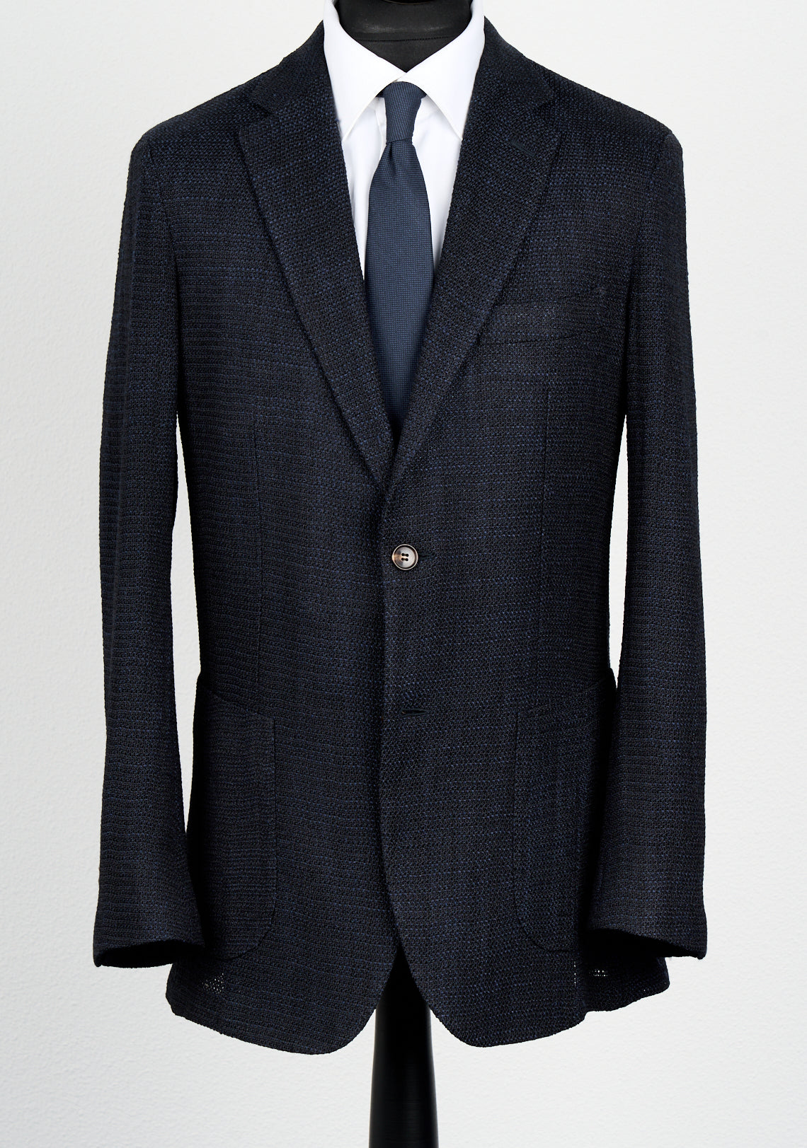 New Suitsupply Lazio Navy Blue Giro Inglese Wool and Silk Blazer - Size 40R and 40L