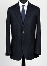 Load image into Gallery viewer, New Suitsupply Lazio Navy Blue Giro Inglese Wool and Silk Blazer - Size 40R and 40L