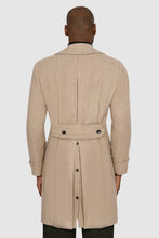 Load image into Gallery viewer, New Suitsupply Merano Light Brown Twill Pure Wool Super 110s Polo Coat - Size 36R, 38R, 40R, 46R (Buy Your Normal Size!)