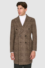 Load image into Gallery viewer, New Suitsupply Lavello Brown Check Wool and Alpaca Ferla Overcoat - Size 36R and 38R