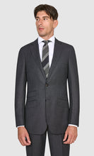 Load image into Gallery viewer, New SUITREVIEW Elmhurst Dark Gray Birdseye Pure Wool All Season Suit - Size 44R  (No Ticket Pocket)