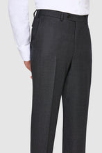 Load image into Gallery viewer, New SUITREVIEW Elmhurst Dark Gray Birdseye Pure Wool All Season Suit - Size 44R  (No Ticket Pocket)