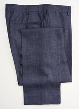 Load image into Gallery viewer, New Suitsupply Lazio Navy Check Wool, Silk and Linen 3 Piece Suit - Size 46R