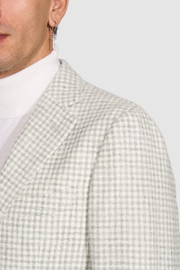 New Suitsupply Havana Gray Check Alpaca and Wool Suit - Size 38R