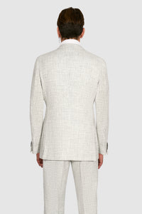 New Suitsupply Havana Gray Check Alpaca and Wool Suit - Size 38R