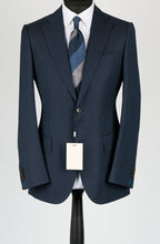 Load image into Gallery viewer, New Suitsupply Lazio Navy Plain Pure Wool Super 110s All Season Suit - Size 46L