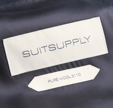 Load image into Gallery viewer, New Suitsupply Lazio Navy Plain Pure Wool Super 110s All Season Suit - Size 46L