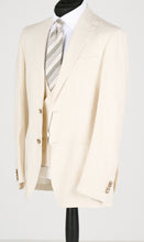 Load image into Gallery viewer, New Suitsupply Havana Off White Silk and Linen 3 Piece DB Ferla Suit - Size 42L