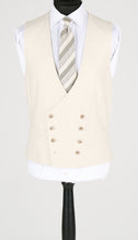 Load image into Gallery viewer, New Suitsupply Havana Off White Silk and Linen 3 Piece DB Ferla Suit - Size 42L