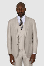 Load image into Gallery viewer, New Suitsupply Havana Light Brown Herringbone Wool, Silk, Linen 3 Piece DB Suit - Size 46L (Final Sale)