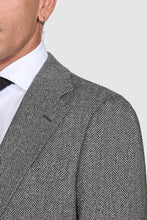 Load image into Gallery viewer, New Suitsupply Havana Tulip Mid Gray Herringbone Pure Wool 3 Piece Suit - Size 36R