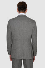 Load image into Gallery viewer, New Suitsupply Havana Tulip Mid Gray Herringbone Pure Wool 3 Piece Suit - Size 36R