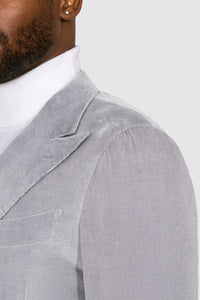 New Suitsupply Havana Light Gray Corduroy Cotton Cashmere DB Suit - Most Sizes Available!